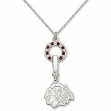 Chicago Blackhawks MVP Crystal Necklace