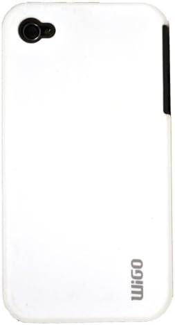 WiGO GOODS LLC FOMO-3234 FOMO 2 Piece Series, Hard Protective Case for iPhone 4 - 1 Pack - Carrying Case - Retail Packaging - White/Black