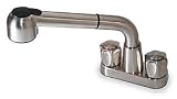 Trident 2LAC8 Laundry Faucet, Brushed Nickel, 2H Round