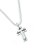 Men's Sterling Silver Cross with 20 inch chain