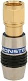 MONSTER CABLE 126155 QUICKLOCK RG6 F-PIN CONNECTORS