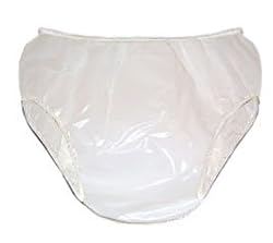 BikiniCutPlasticPantsAdultSizesWhiteOnly