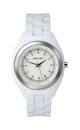 DKNY Crystal Collection Plastic Bracelet White Dial Women's watch #NY4925
