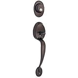 Schlage F58SK PLY 613 Plymouth Handleset, Oil Rubbed Bronze with SecureKey