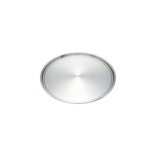new maxam stainless steel pizza baking pan measures 12-3/4 inch diameter white box popular