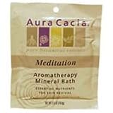 Aura Cacia Mineral Bath Meditation 2.5 oz ( Value Multi-pack of TWO(2) x 6)