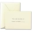 Ecruwhite Block Text Table Cards