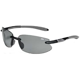 Bolle Clutch Sun Glasses FRAME AND LENS COLOR: Bolle Clutch Sunglasses - Black-Red Frame, TNS Gun...