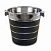 Stainless Steel With Black Stripes Wine Ice Bucket