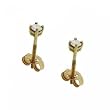 1/4 CTTW Round Diamond Stud Earrings in 14K Yellow Gold 