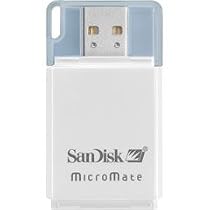 Sandisk MicroMate SD/ SDHC Memory Card Reader (White, BULK Package)