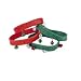 12 Jingle Bell Rubber Bracelets