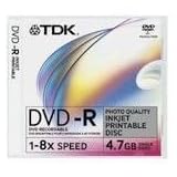 TDK PrintOn Photo Quality - DVD+R - 4.7 GB 8x - ink jet printable surface - jewel case - storage media