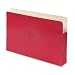 Wilson Jones Colorlife Recycled (50%) Expanding File Pockets, Legal Size, 3-1/2" Expansion, Red, 25/box, WCC74R