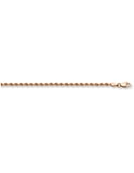 14K Rose Gold Rope Anklet (1.8mm)