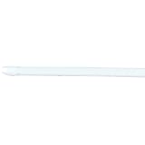 Lot de 2 tringles extensibles ovales (L60 cm)Blanc