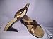 Avon Bronze Heel Shoes Molded Sandals Slides Mules
