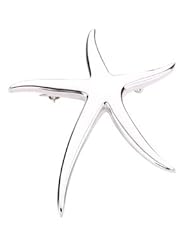 Sterling Silver Starfish Brooch Pin Pendant