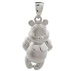 Disney Sterling Pooh Satin & Polished Pendant