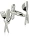 Knife and Fork Cufflinks with Presentation Box