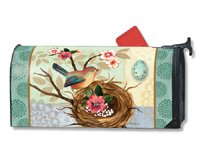 Mailwraps Bird Nest & Blossoms Mailwrap
