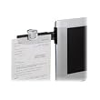 3M Products - 3M - Swing Arm Copyholder, Adhesive Monitor Mount, Plastic, 30 Sheet Capacity, Black - Sold As 1 Each - Attaches to either side of most flat panel monitors. - Swings out of the way when not in use. - Includes CommandTM Adhesive to hold securely yet remove cleanly.