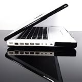 TopCase BLACK Crystal See Thru Hard Case Cover for Macbook 13" 13.3" (1st Generation/A1181) with FREE Mouse Pad