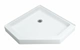 Sterling 72041100-47 Intrigue Shower Receptor Only Neo-Angle 39 x 39, Almond