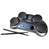 ION IED16 Discover Drums - Tabletop Electronic Drum Set + Bonus RP-DJ120 Headphones Kit