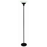 MaxLite ML1G4523ARBK 45-Watt Fluorescent 3-way Torchiere Black Floor Lamp