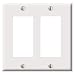 Leviton 2-Gang Wallplate, Decora/Decora, Stainless Steel