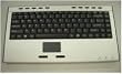 Anyware Computers Brushed Aluminum Super Slim 2.4 GHz Wireless Mini Compact Computer Keyboard with Smart Tap Mouse Touch Pad for MCE - Media Center Edition - Range of Over 25 Feet - Compatible with all Desktop Computers