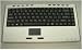 Anyware Computers Brushed Aluminum Super Slim 2.4 GHz Wireless Mini Compact Computer Keyboard with Smart Tap Mouse Touch Pad for MCE - Media Center Edition - Range of Over 25 Feet - Compatible with all Desktop Computers