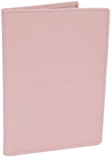 Leather Passport Cover- Pale Pink