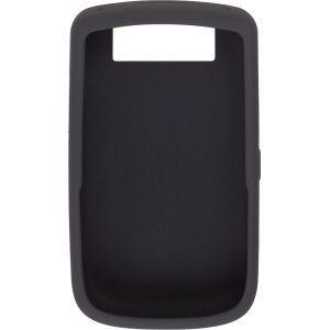 BlackBerry Silicone Rubber Gel Skin Cover Wrap for BlackBerry Tour 9630 (Black) [Bulk Packaging]