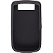 BlackBerry Silicone Rubber Gel Skin Cover Wrap for BlackBerry Tour 9630 (Black) [Bulk Packaging]