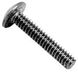 Waldom F481C 8-32 X 3/4 Slotted Steel Nickel Plated Round Head Machine Screws (100 pack)