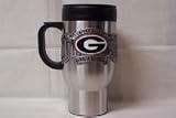 Georgia Bulldogs NCAA Pewter Stainless Steel Travel Mug