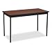 Office Products : Utility Table - Walnut/ Black (48x24")