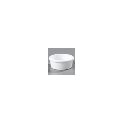 SAN Plastic Ramekin Smooth Sided White 2-1/2 oz. 48 per case, 48/CA