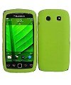 Blackberry Torch 9850 9860 Monza Touch Green Cell Phone Silicone Case / Exe ....
