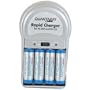 JBRO 2132D NiMH Overnight Charger and 4 Batteries