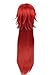 TOKYO-T Grell Sutcliff Cosplay Wig Long Red Straight Costume with Mesh cap
