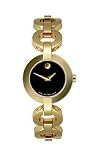 Movado Belamoda Gold-plated Bracelet Black Museum Dial Women's watch #606262