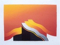 【版画】富田　文雄：夜明け　（3）Dawn (3)