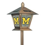 Michigan Wolverines 20 Stained Glass Solar Lantern