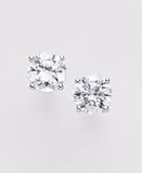 14k White Gold Cubic Zirconia Studs (1 ct. t.w.)