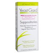 Yeast-Gard Vaginal Suppositories Bonus Size - 15 suppositories, (WOMEN'S HEALTH FORMULAS/LAKE CONSUMER PRODUCTS)