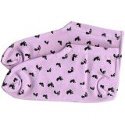 Earth Therapeutics Moisturizing Foot Socks, Lavender w/ Foot Print