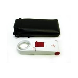 10X LED Illuminated Pocket Magnifier - 1.4 Inch Lens by MAGNIFYING AIDS